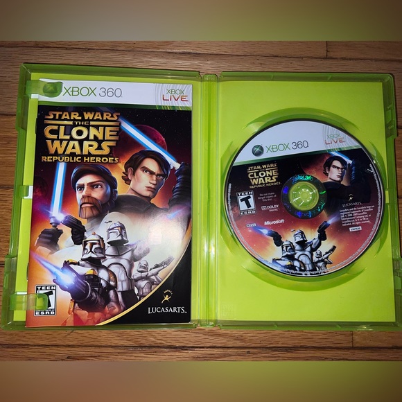 Star Wars The Clone Wars Republic Heroes XBOX 360 Live video game disc - Picture 2 of 3